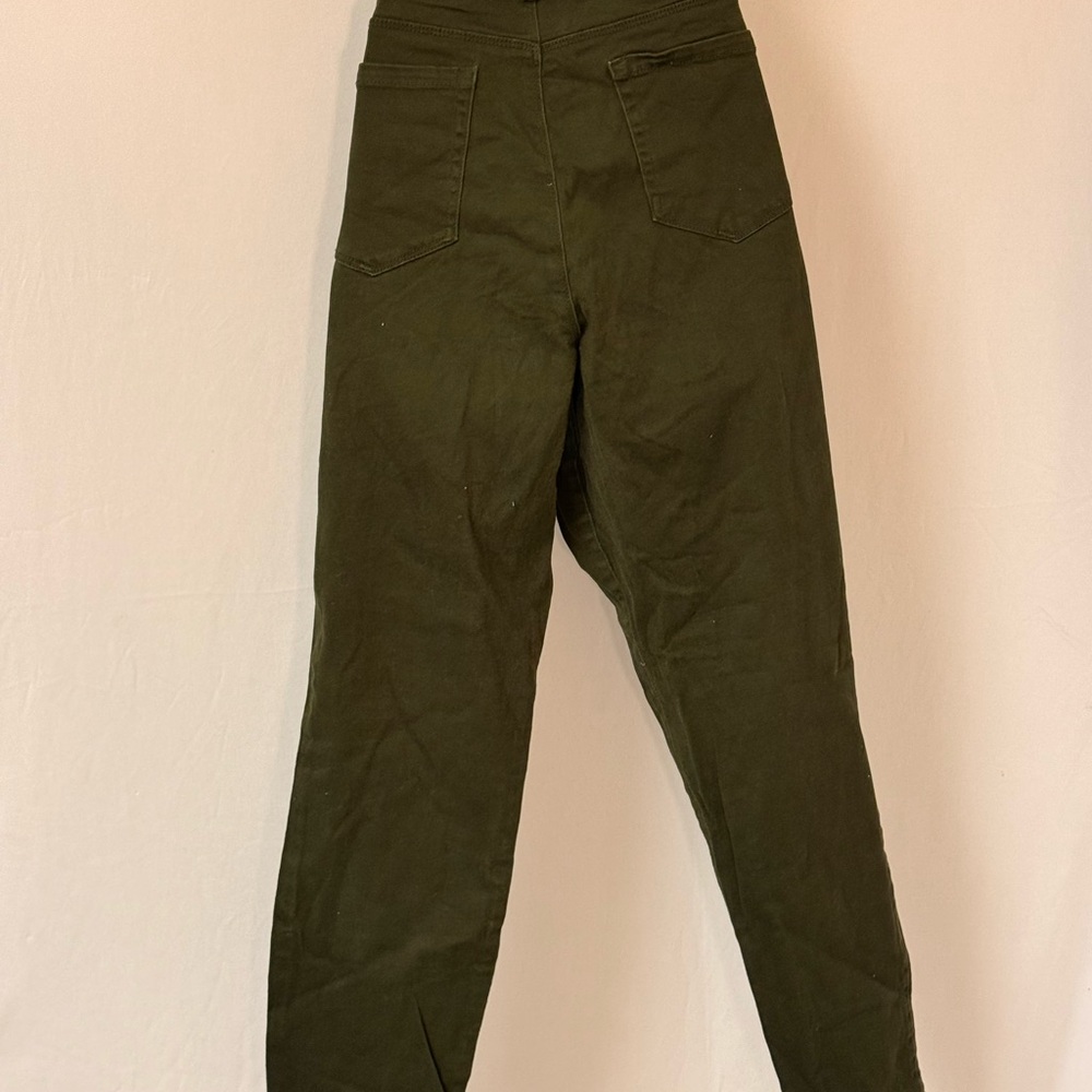 Women's Olive Green Casual skinny stretch jeans